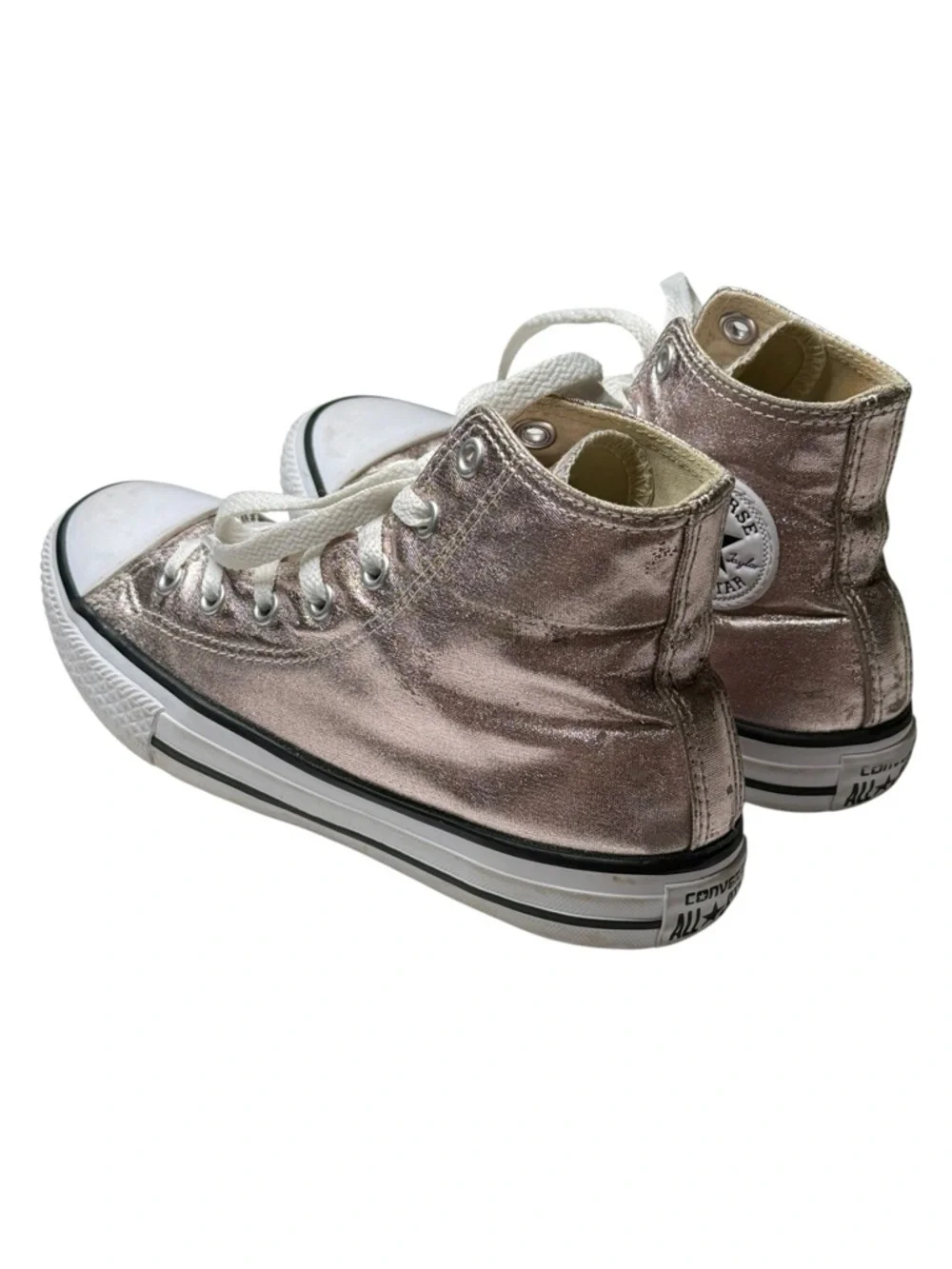 Converse ✪ Chuck Taylor All Star Hi Metallic Sneaker ✪ Rose Quartz ✪ 3 EU35 5M
